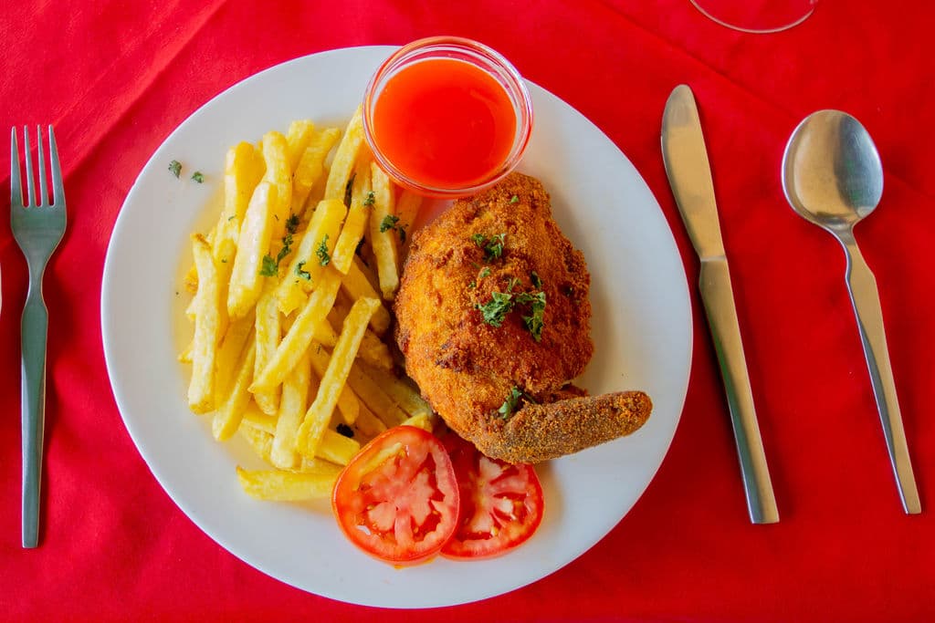 Chicken and chips