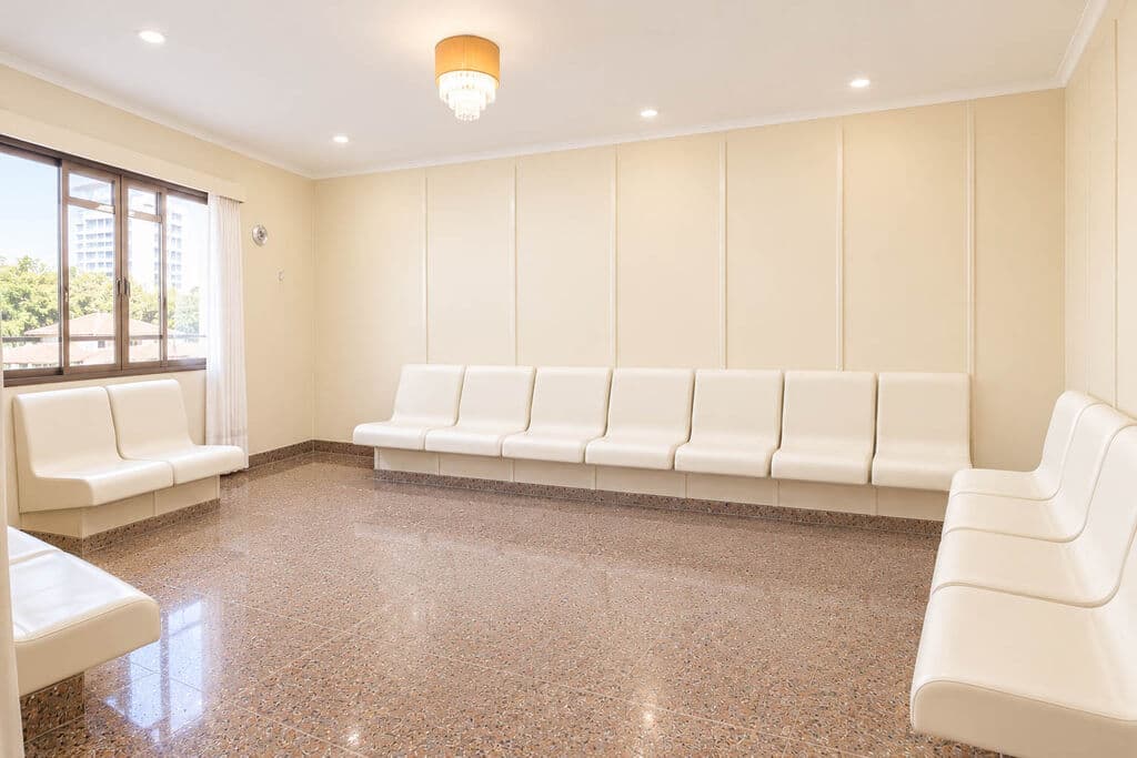 The health club lounge