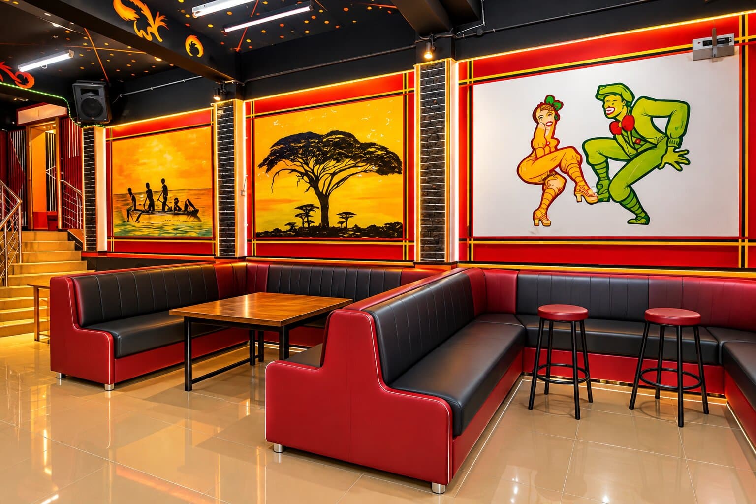 Booths in The Lounge